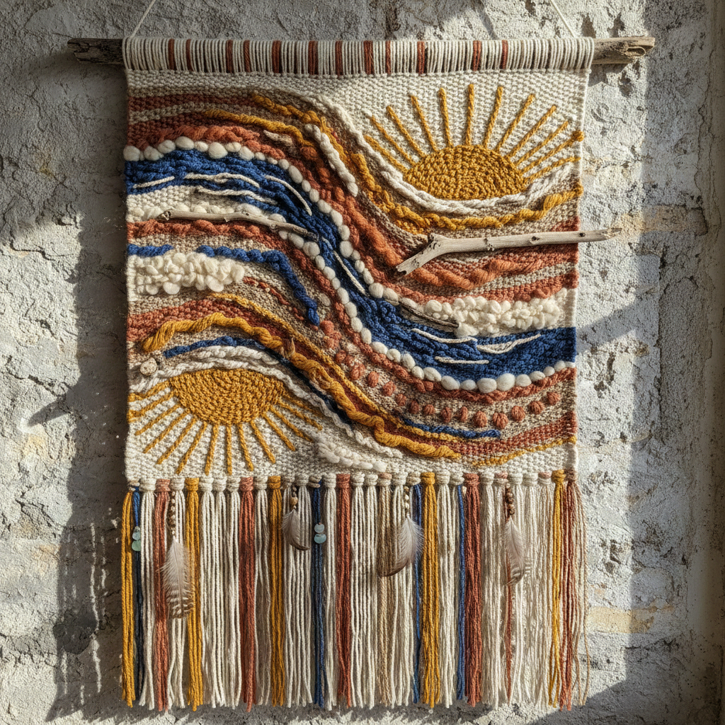 Handwoven wall hanging